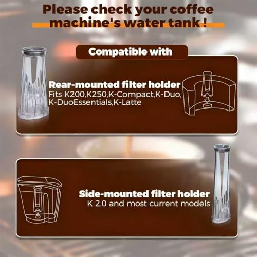 Buhobha Tall Water Filter Holder with 2 Filters for Keurig Coffee Makers