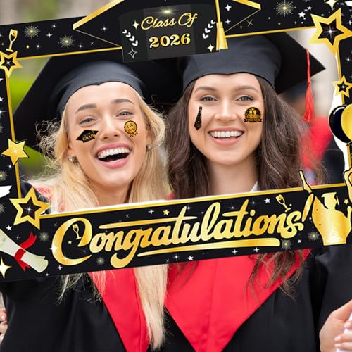 Class of 2026 Graduation Photo Booth Props Set - 30 Pcs