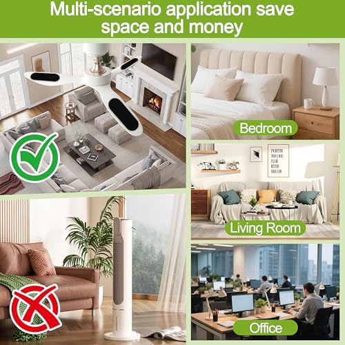 Buccilly 13-Pack Activated Charcoal Ceiling Fan Air Purifier Dust Pads