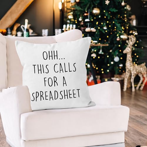 Funny Office Pillow Cover 18x18 - Sarcastic Coworker Gift G