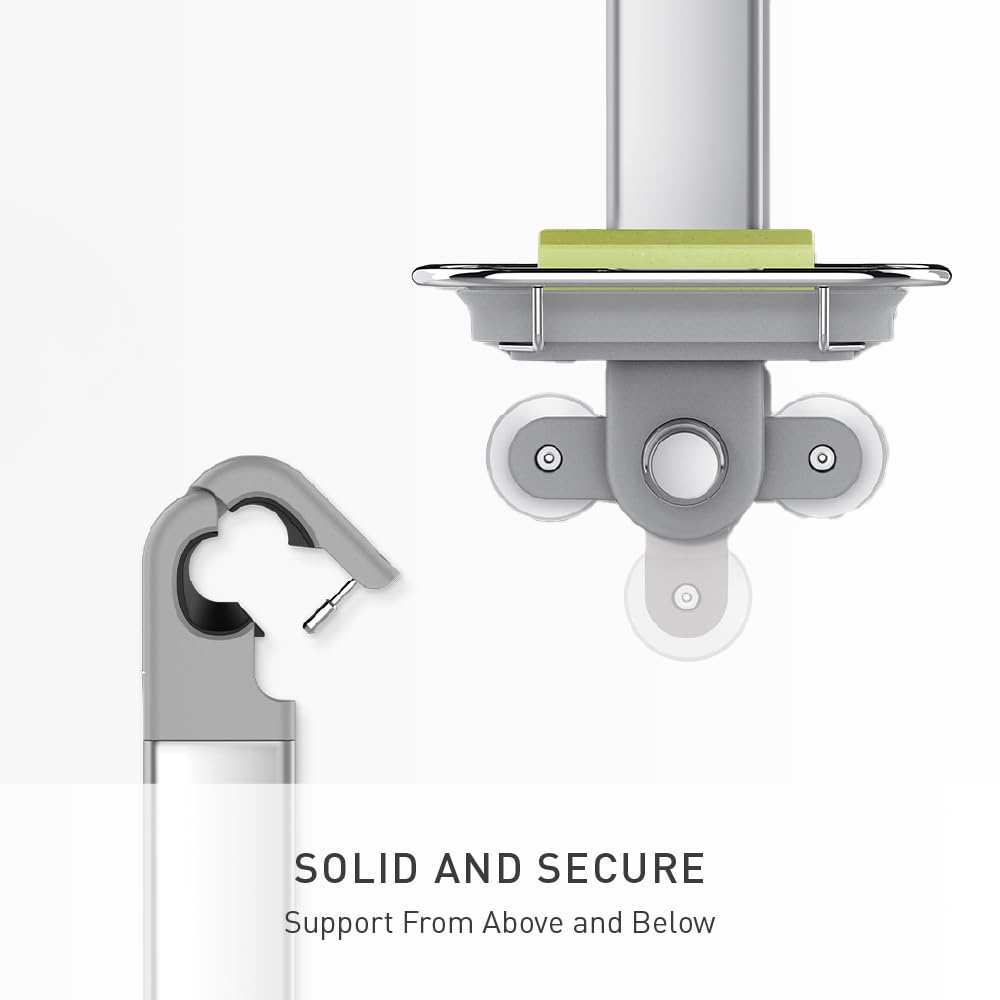 simplehuman Adjustable and Extendable Shower Caddy XL, Stainless Steel and Anodized Aluminum