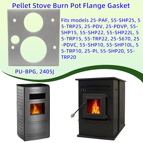 Pellet Stove Burn Pot Flange Gasket Replacement 2 Pack for Englander & Summers Heat