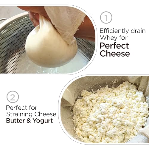 Ultra Fine Organic Cotton Cheesecloth - 45x40 Inches, 1.4 Sq Yards