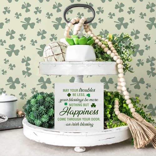 St. Patrick's Day Wooden Decorative Sign - 5 Inch Rustic Decor
