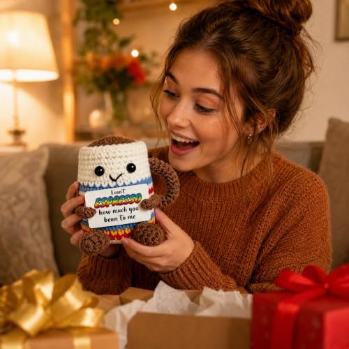 Coffee Lover Plush Gift - Funny Espresso Positivity Support