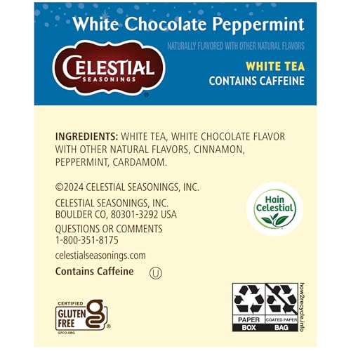 Celestial Seasonings White Chocolate Peppermint Tea Bags - 20 Count