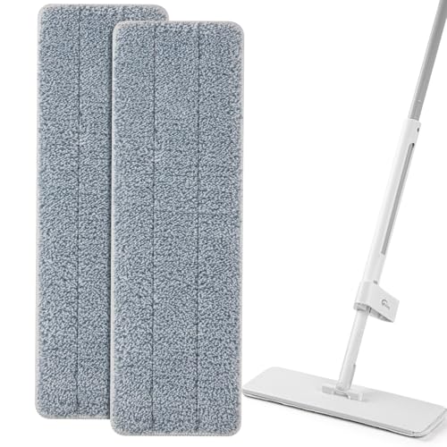 Oshang Microfiber Flat Mop Head Refill - 14.5" x 4.5" Pads