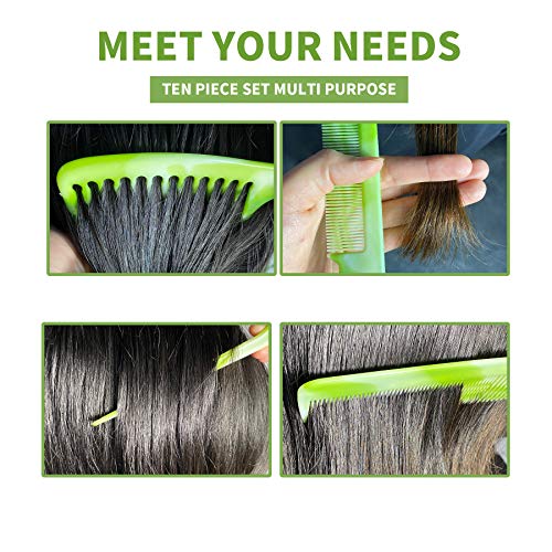 Ronchall 10-Piece Hair Comb Set for Styling, Fine and Coarse Hair