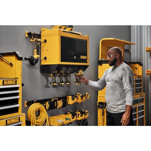 DEWALT Plastic Storage Bins, 10lb Capacity, 2 Pack for Workshop