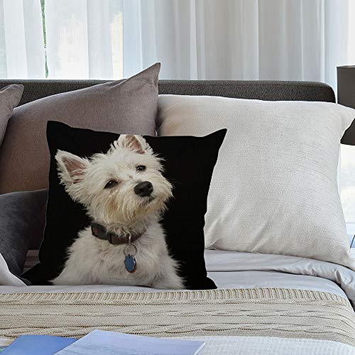 West Highland Terrier Pillow Cover 18x18 - Cotton & Linen Design