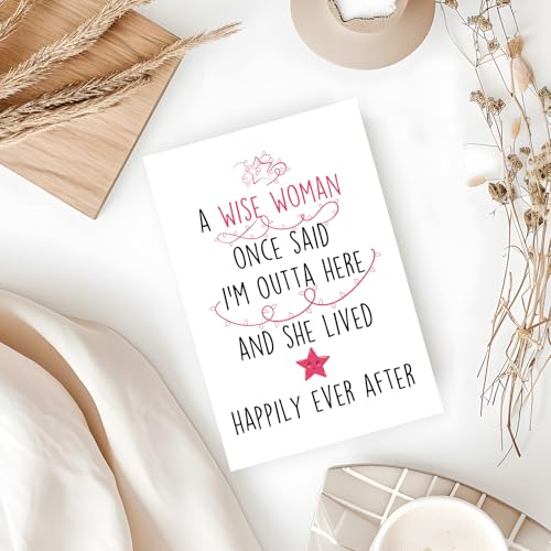 Funny Retirement Card for Women | Hilarious 'I'm Outta Here' Card