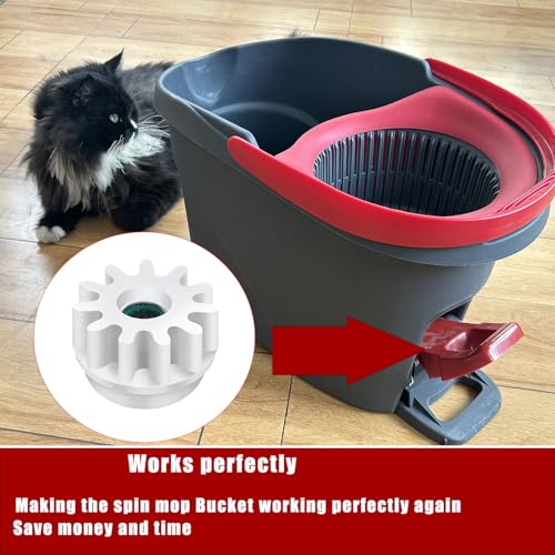 Spin Mop Bucket Pedal Gear Replacement for O-Cedar & Vileda (4PCS Set)