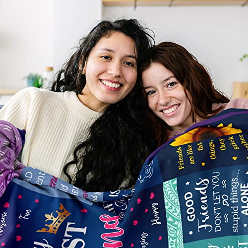 Friendship Throw Blanket 40"x50" - Bestie Gift for Women