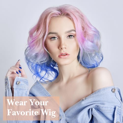 Sibba 8 PCS Open-End Mesh Wig Caps Stretchy Nylon Hair Nets for Wigs