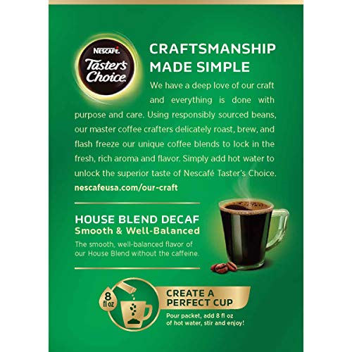Nescafe Taster's Choice Decaf House Blend Instant Coffee Sticks 16 Pack of 2