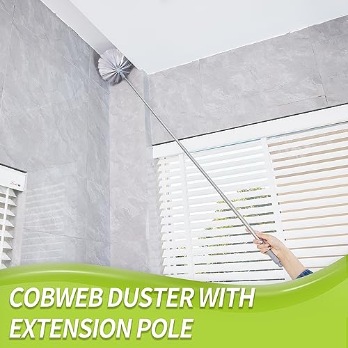 IVYROLL Cobweb Duster Set A with Extension Pole & Brush