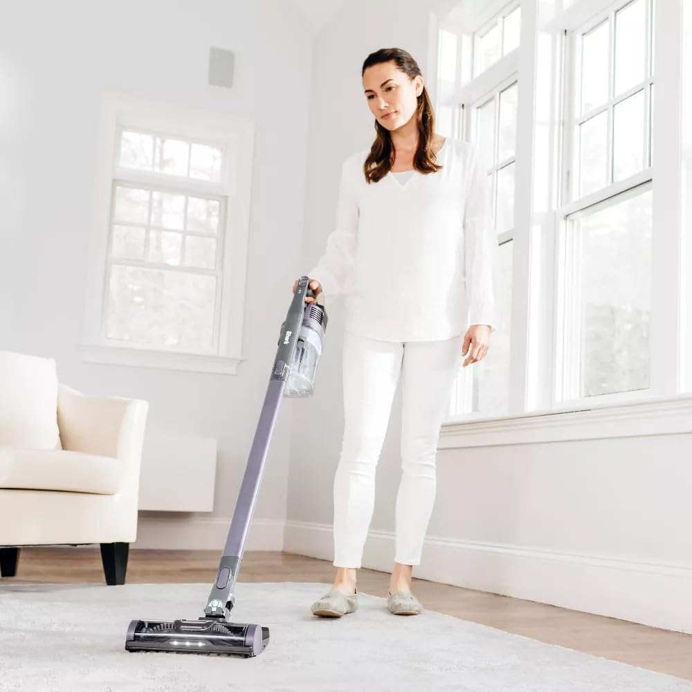Shark IX141H Cordless Pet Stick Vacuum - Anti-Allergen Seal, XL Dust Cup, 40 Min Runtime, Grey/Purple