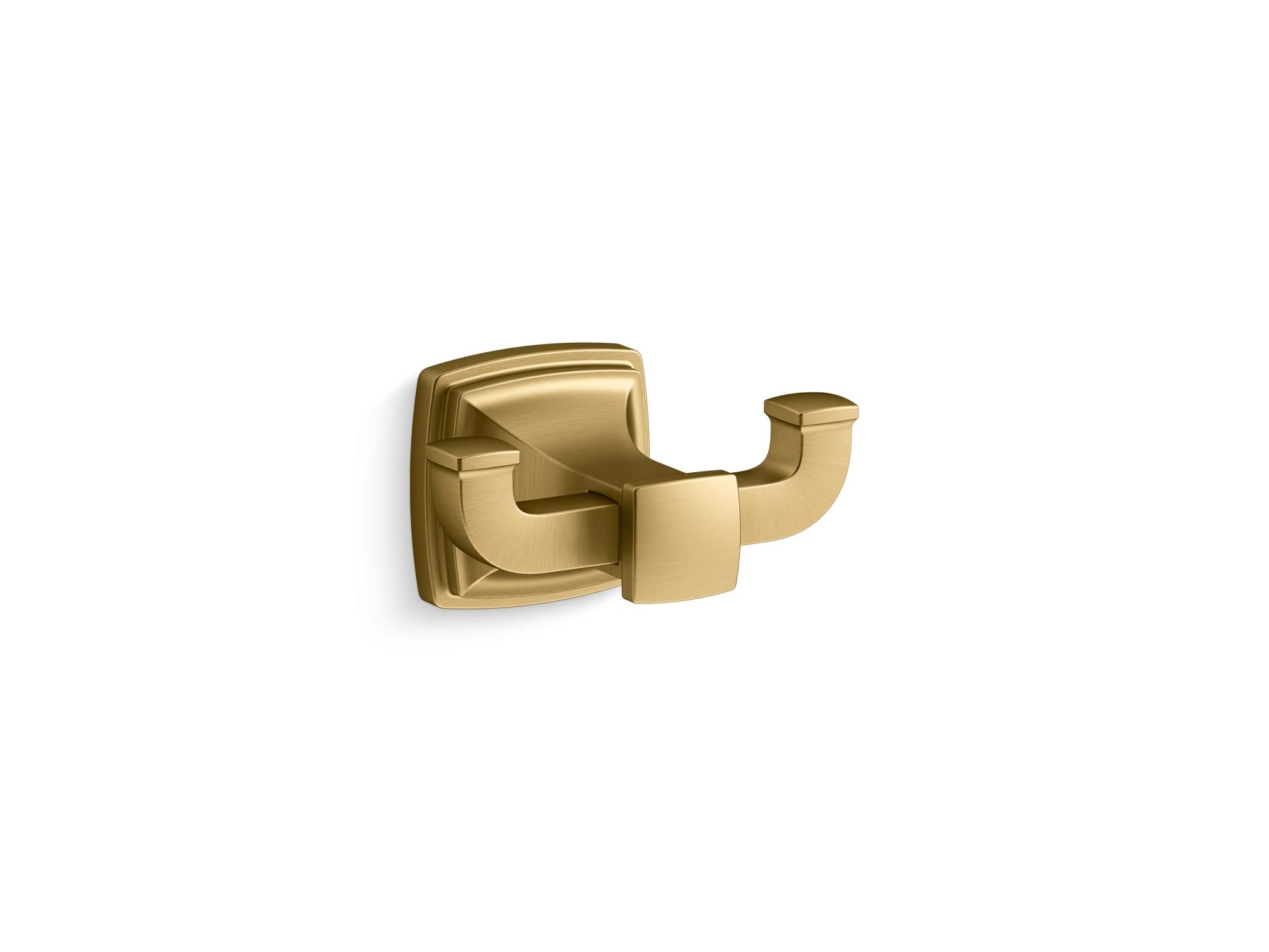 Kohler 27411-2MB Riff® Double Robe Hook, Vibrant Brushed Moderne Brass