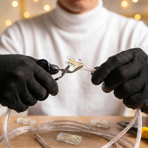 30PCS LED Light Strip Connectors with Pliers - 2 Pin Quick Disconnect