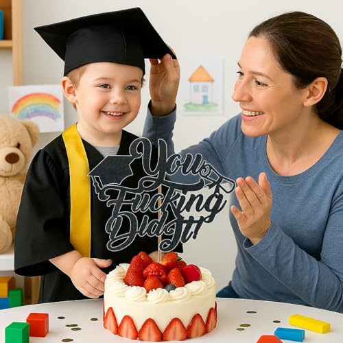 You Did It Graduation Cake Topper 2026 – Funny Decoration