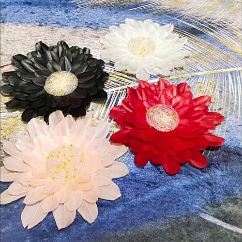 50 Natural Goose Feathers - 2-3 Inch Colorful Craft Feathers