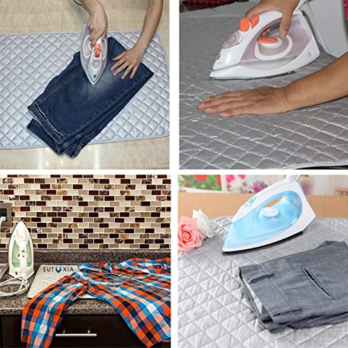 Sanseenia Magnetic Ironing Mat - 33" x 19" Portable Heat Resistant Pad (Gray)