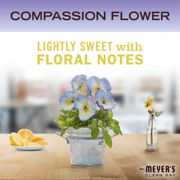 Mrs. Meyer's Clean Day Room Freshener, Compassion Flower, 8 Oz (Pack of 6)