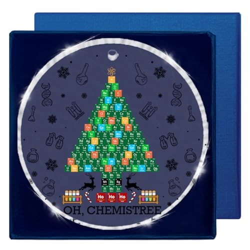 Oh Chemistree Acrylic Christmas Ornament - Funny Chemistry Teacher Gift