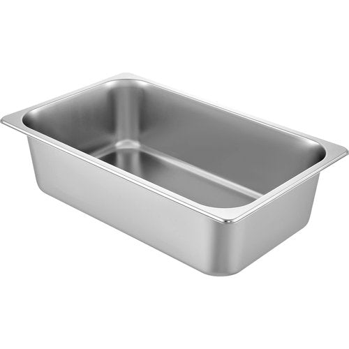 VEVOR 6 Pack Hotel Pans, Full Size 6-Inch, Stainless Steel Steam Table Pans，Anti-Jam Catering Trays for Steam Tables, for Home, Party, Restaurant, Hotel, Buffet