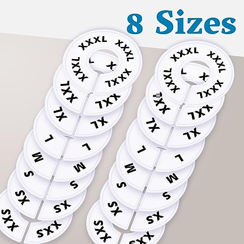 ERA Accents 30-Pack White Closet Dividers for Hanging Clothes Organization