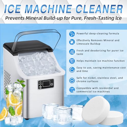 Vereclue Ice Machine Cleaner Tablets - Nickel-Safe Descaler (36 Pack)