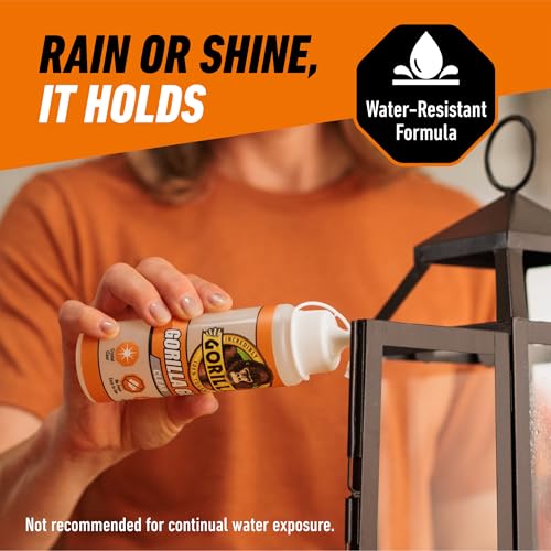 Gorilla Clear Glue, All-Purpose Polyurethane Adhesive, 5.75 oz, 2-Pack