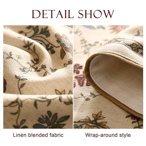 Patdrea French Vintage Linen Table Runner 12x102 Inches - Audrey Variation