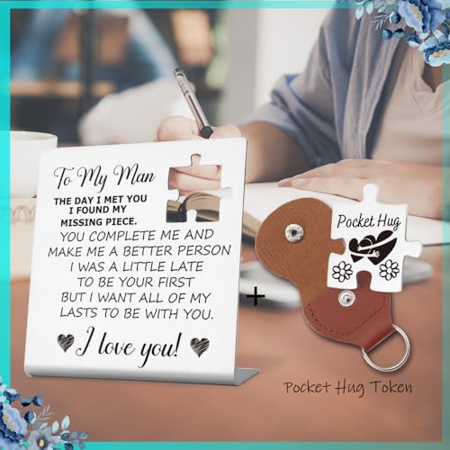 Romantic Desk Sign for Him - Anniversary & Valentine’s Day Gift for Husband