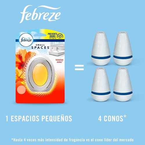 Febreze Small Spaces Air Freshener - Hawaiian Aloha Scent | 0.25 Fl. Oz. for Freshness