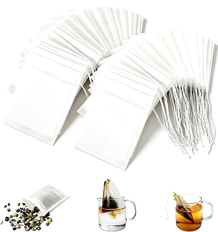 Disposable Tea Filter Bags for Loose Leaf Tea - 100 PCS