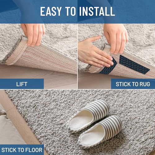 Everlasting Comfort Non-Slip Rug Gripper Pads - 8 Pack