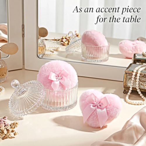Large Fluffy Powder Puff Set Soft Washable Body and Face Puffs