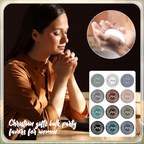 36 Pcs Christian Compact Mirrors - Pocket Jesus Makeup Gifts
