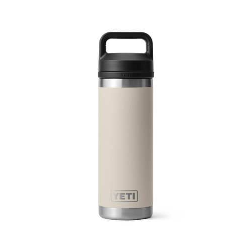 YETI Rambler 18 oz Bottle, Leakproof, Vacuum Insulated, Stainless Steel with Chug Cap, Cape Taupe