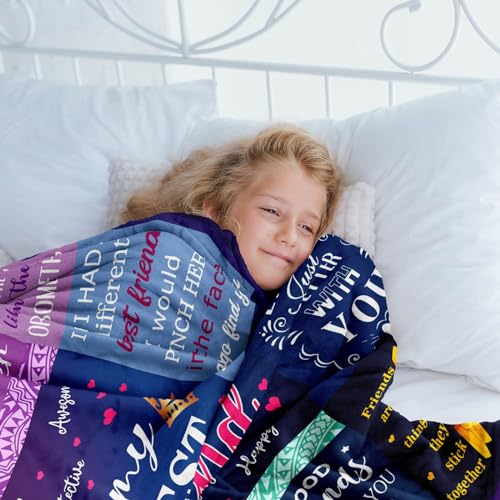 Friendship Throw Blanket 40"x50" - Bestie Gift for Women