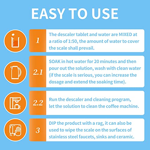 NATRUTH Limescale Removal Tablets for Kettles & Coffee Machines - Pack of 20