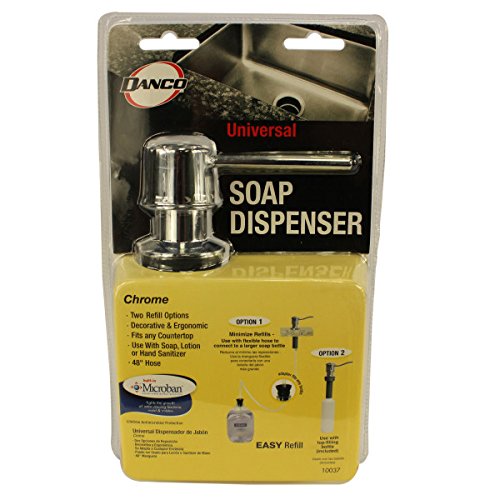 Danco 10037 Soap Dispenser with Straight Nozzle, 1 Pack, Chrome