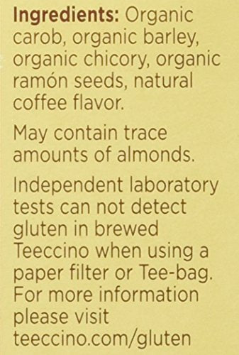 Teeccino French Roast Herbal Tea - 10 Bags, Caffeine Free & Prebiotic
