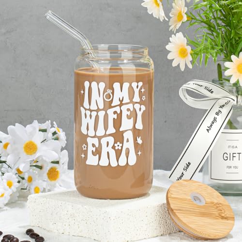 Bride Cup with Bamboo Lid & Straw - Wedding Gift for Brides