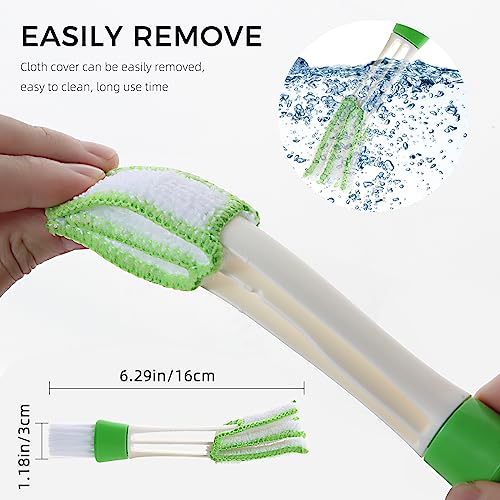 EVEPRUS 4-Pack Blind Cleaner Duster Tool with 7 Fingers Design