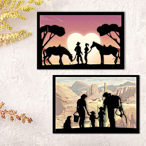 Horse Trees Family Die Cuts for Card Making - Estivaux