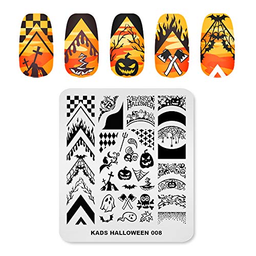 Rolabling Christmas & Halloween Nail Stamping Plate Stainless Steel