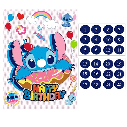 Pin The Nose Party Game Set for Kids - Fun Birthday Activity