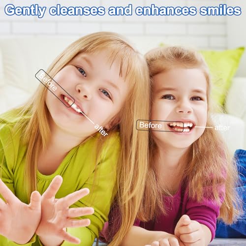 PRASBURR Kids Soft Bristle Toothbrush 4-Pack with Caps Space Theme